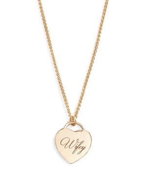 SET & STONES Wifey Alice Pendant Necklace - Metallic