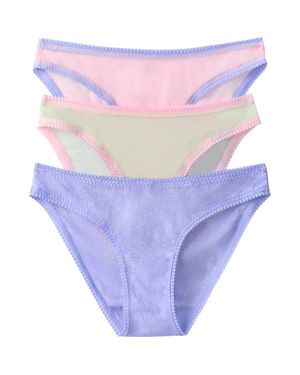 On Gossamer 3-Pack Mesh Hip Bikinis - Purple
