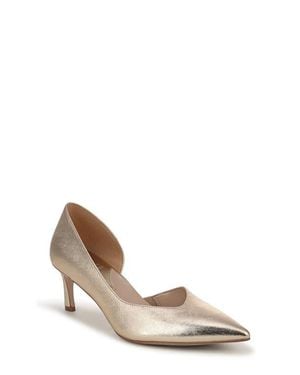 27 EDIT Naturalizer Faith Half D'Orsay Pointed Toe Pump - White