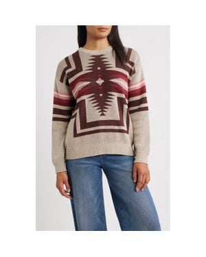Pendleton Montera Cotton Sweater - Red