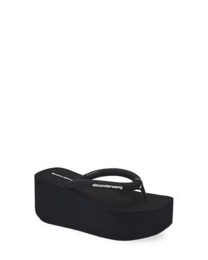 Alexander Wang Jenna Platform Flip Flop - Black