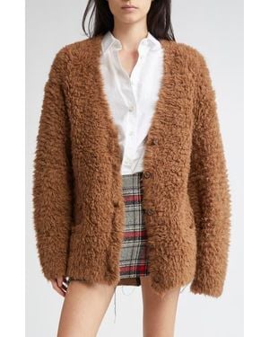R13 Boyfriend Cardigan - Brown