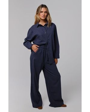 JUANA Lyricist High Rise Pull-On Pants - Blue