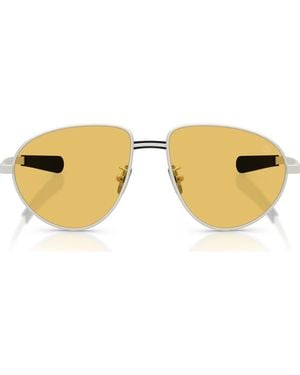 Moncler 55Mm Pilot Sunglasses - Brown