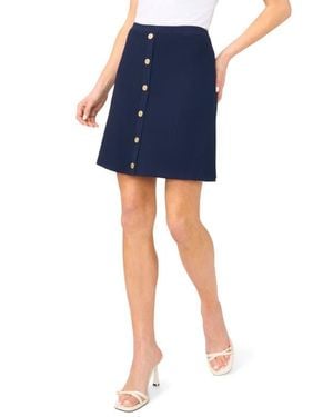 Halogen® Rib A-Line Miniskirt - Blue