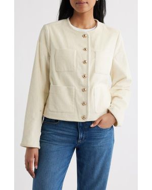 Bernardo Cotton Corduroy Jacket - Natural