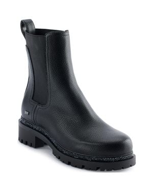DKNY Rick Platform Chelsea Boot - Black