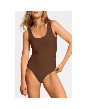 Commando Butter Tank Bodysuit - Brown