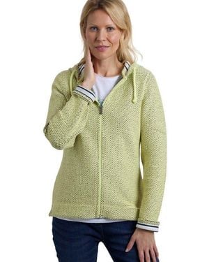 Weird Fish Chicoa Full Zip Macaroni Hoodie - Green
