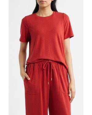 City Blues Jacquard T-Shirt - Red