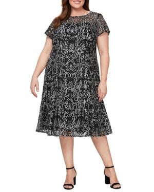 Sl Fashions Embroidered Soutache Dress in Black | Lyst Sl Fashions Embroidered Soutache Dress in Black | Lyst