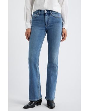 Rag & Bone Flexi Peyton Mid Rise Full Length Bootcut Jeans - Blue