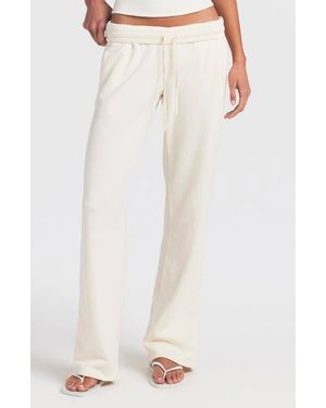 Skims Oversize French Terry Pants - Natural