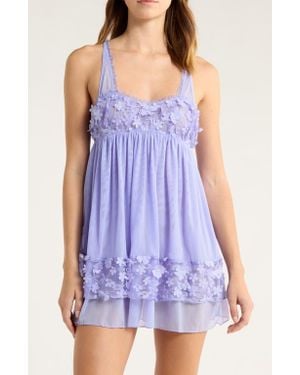 Free People Save The Date Chemise - Purple