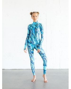 tutublue.com Full-Body One-Piece Swimsuit - Blue