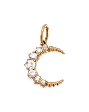 Sethi Couture Crescent Diamond Pendant - Metallic