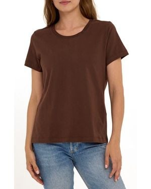 Threads For Thought Emmy Essential Organic Cotton T-Shirt - Brown