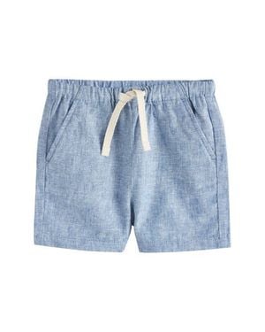 Next Kids' Linen & Cotton Shorts - Blue