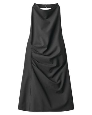 Mango Halter Minidress - Black