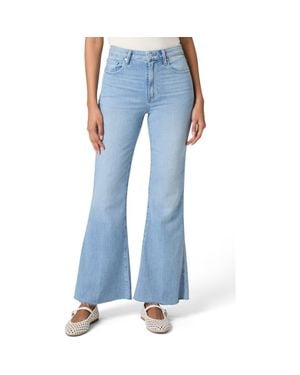 PAIGE Marlow High Waist Skimmer Flare Jeans - Blue