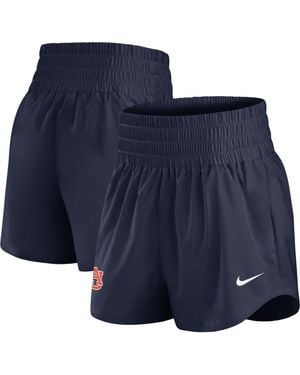 Nike Auburn Tigers Performance One Dri-Fit High-Rise Shorts - Blue