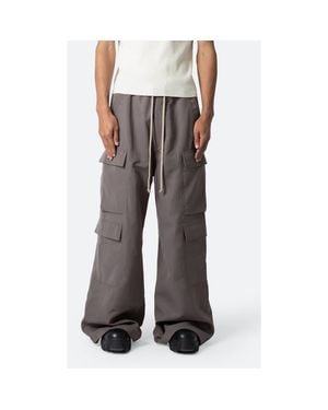 MNML Rave Oversize Double Cargo Pocket Pants - Gray