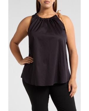 Harshman Acadia Sleeveless Cotton Top - Black