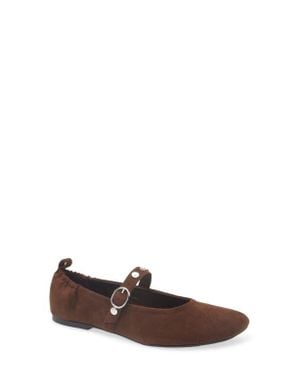 Open Edit Amethyst Mary Jane Ballet Flat - Brown