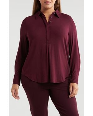 UNIVERSAL STANDARD Elbe Popover Shirt - Purple