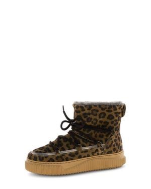 Voile Blanche Cortina Genuine Shearling Bootie - Black