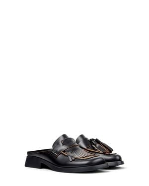 Camper Donna Twins Mismatch Mule - Black