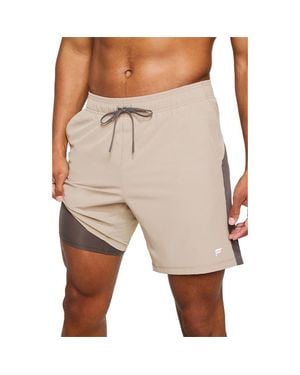 Fabletics The O2 Run Short Lined 7In - Natural