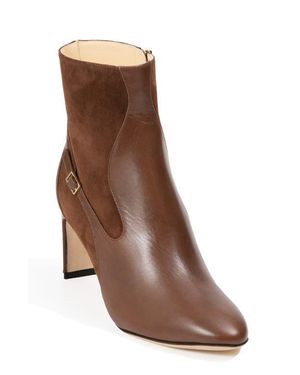 Elizee Cora Bootie Leather Ankle Boots - Brown