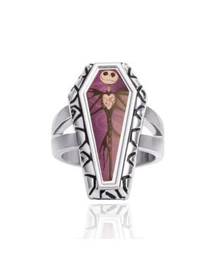 Disney The Nightmare Before Christmas Jack Skellington Coffin-Shaped Ring, Size 7 - Multicolor