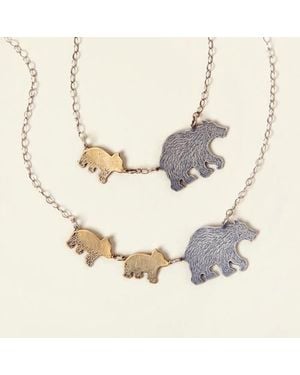 Uncommon Goods Mama Bear Necklaces By Britta Ambauen - White