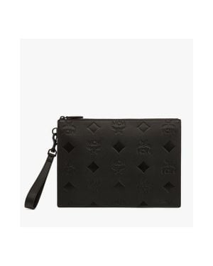 MCM Aren Wristlet Pouch - Black