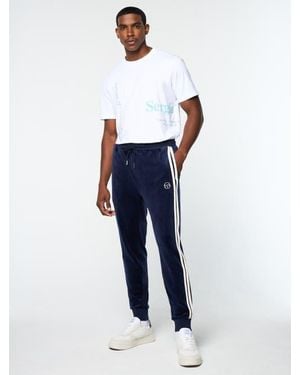 Sergio Tacchini Damarindo Velour Track Pant - Blue