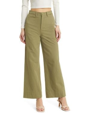 Petal & Pup Lawrence Wide Leg Pants - Green