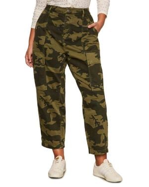 Sanctuary Boyfriend High Waist Ankle Utility Pants - Green