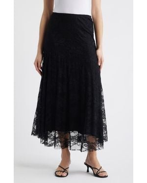 Loveappella Lace Maxi Skirt - Black