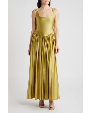 Designer Delfi Collective Orange And Gold Dresses for Women | Lyst