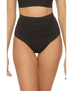 SOLUNA Sun Goddess High Waist Bikini Bottoms - Black