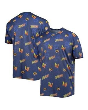 Boxercraft Las Vegas Aviators Allover Print Crafted T-Shirt - Blue