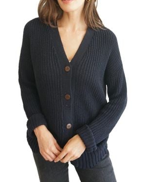 Paneros Clothing Emily Long Cotton Cardigan - Black