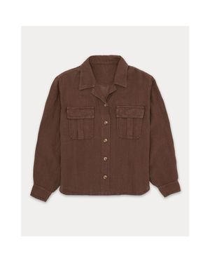 Fortela Bia Linen Shirt - Brown