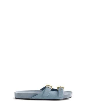 Madewell The Cambrea Double Strap Sandal - Blue