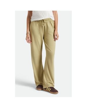 Brixton Carefree Organic Cotton Wide Leg Lounge Pants - Natural