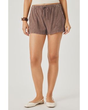 Splendid Rosalie Tie Waist Shorts - Multicolor