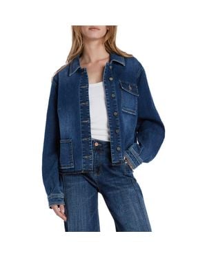Wash Lab Denim Maddie Denim Jacket - Blue