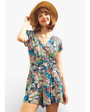 ModCloth Just Add Sandals Romper - Blue